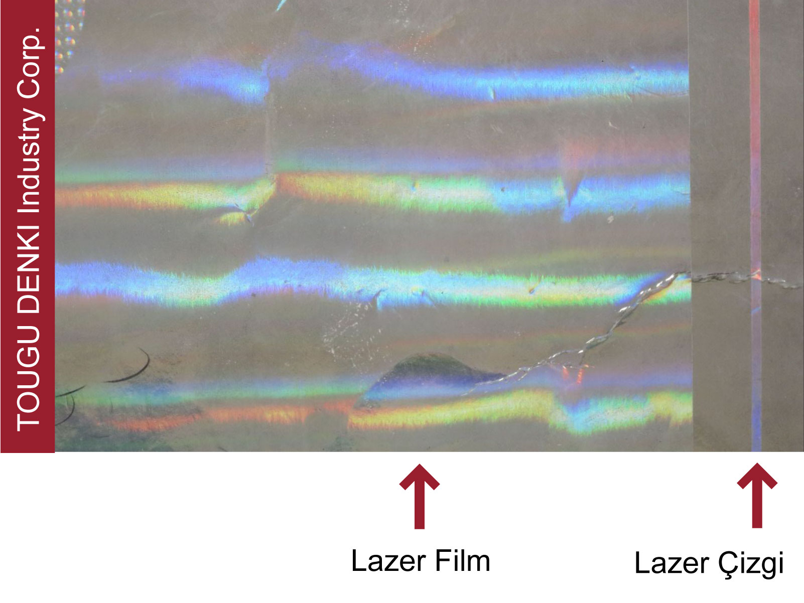 Lazer Film üzerinde Lazer Çizgi